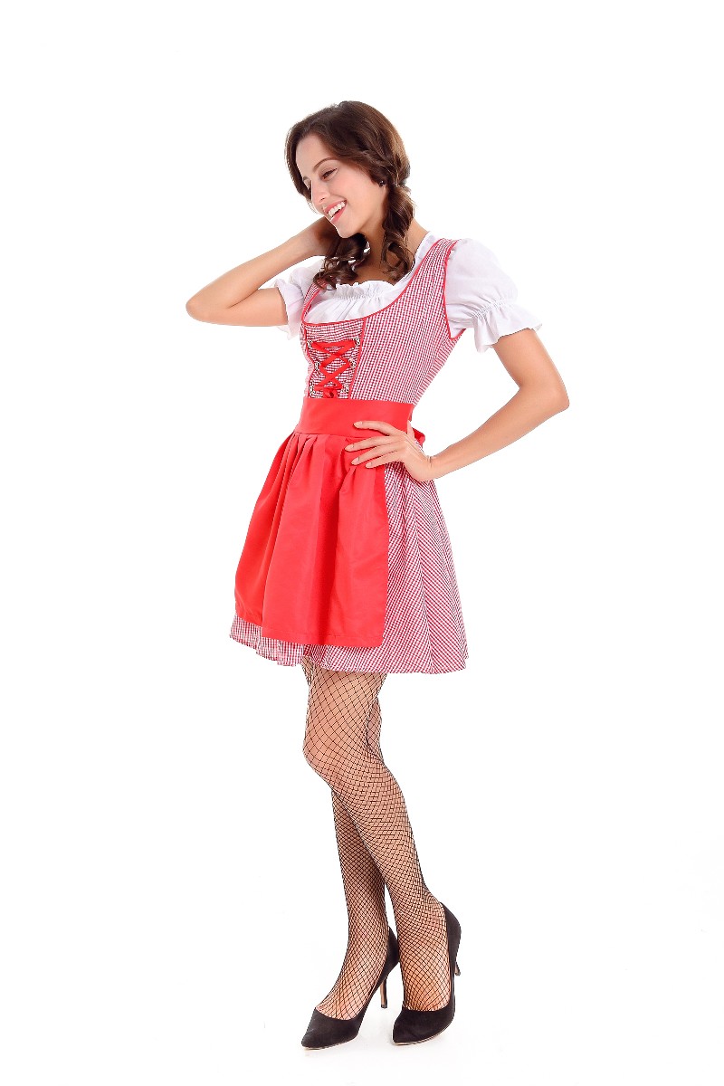 F1789 3 шт Dirndl сервировочные девчонки баварские пивные девушки Октоберфест взрослый костюм